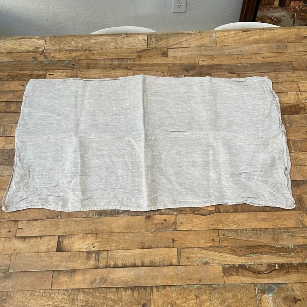 Brooklinen Taupe European Washed Linen King Pillow Sham